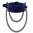 (image for) Rivet Collar With Double Black Chain