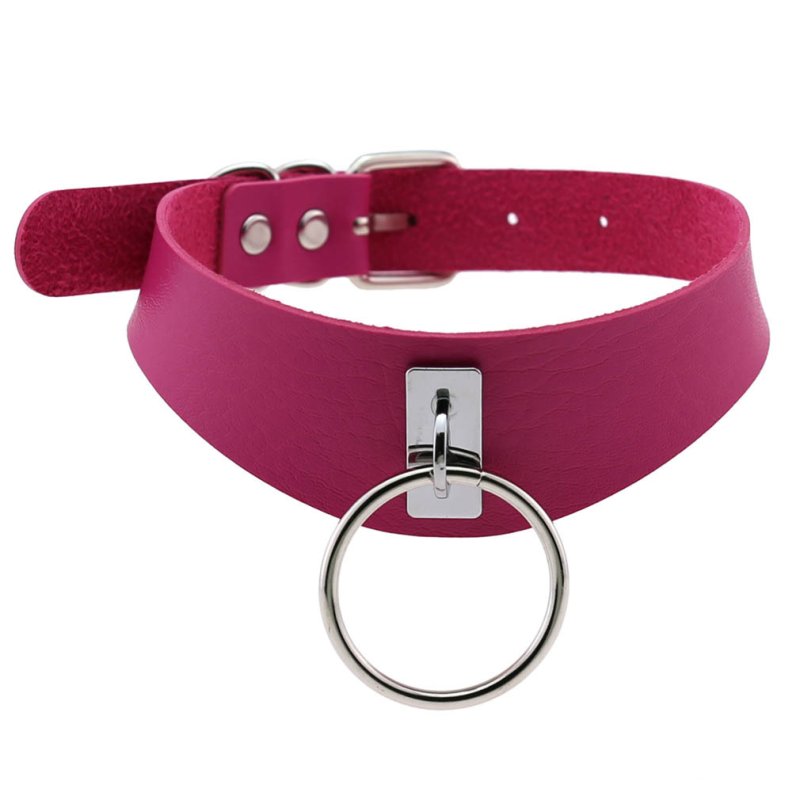 (image for) O-ring Trendy PU Leather Neck Collar