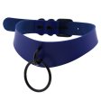 (image for) Black Round Ring Leather Collar