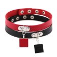 (image for) Square Pendant Neck Leather Collar