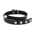 (image for) Square Pendant Neck Leather Collar
