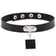 (image for) Square Pendant Neck Leather Collar