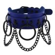 (image for) O Ring Black Chain Clavicle Chain Neck Sleeve