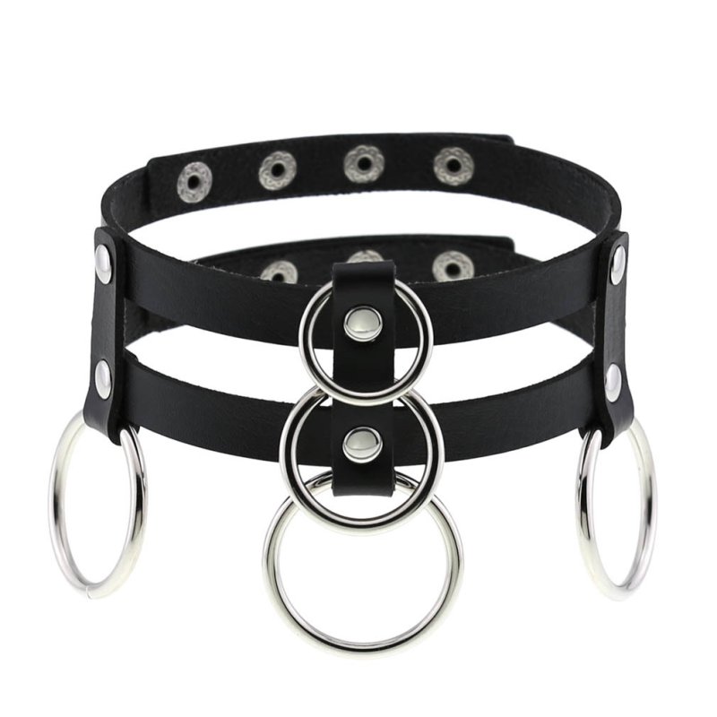 (image for) Double Row Circle Choker Necklace