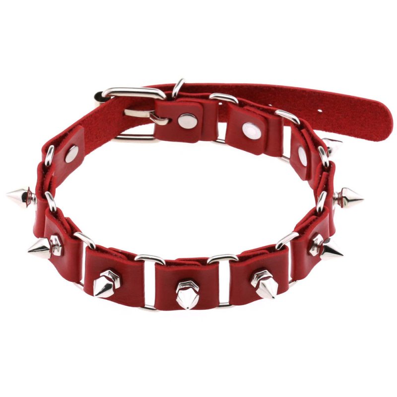 (image for) Stitching Punk Necklace With Spike