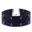 (image for) Crossover Wide Velvet Lace-Up Necklace