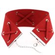 (image for) Crossover Wide Velvet Lace-Up Necklace