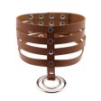 (image for) 4 Row Leather Neck Collar