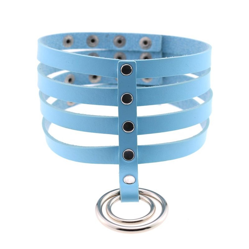 (image for) 4 Row Leather Neck Collar
