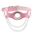 (image for) Leather Hole Breathable Chain Collar