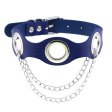(image for) Leather Hole Breathable Chain Collar