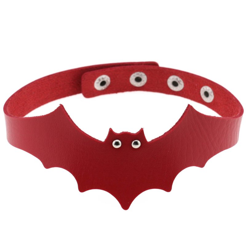 (image for) Little Devil PU Leather Bat Wing Collar