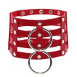(image for) Four Rows Leather Bondage Collar