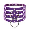 (image for) Four Rows Leather Bondage Collar