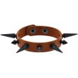 (image for) One Row Studded PU Leather Bracelet