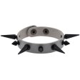 (image for) One Row Studded PU Leather Bracelet