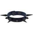 (image for) One Row Studded PU Leather Bracelet