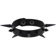 (image for) One Row Studded PU Leather Bracelet