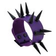 (image for) Two Row Studded PU Leather Bracelet