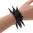 (image for) Two Row Studded PU Leather Bracelet