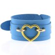 (image for) Punk PU leather Love Ring - Golden