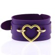 (image for) Punk PU leather Love Ring - Golden