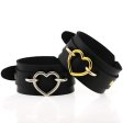 (image for) Punk PU leather Love Ring - Golden