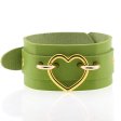 (image for) Punk PU leather Love Ring - Golden