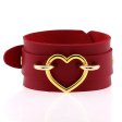 (image for) Punk PU leather Love Ring - Golden