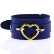 (image for) Punk PU leather Love Ring - Golden