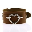 (image for) Punk PU leather Love Ring - Silver