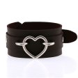 (image for) Punk PU leather Love Ring - Silver