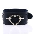 (image for) Punk PU leather Love Ring - Silver