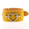 (image for) Punk PU leather Love Ring - Silver