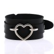 (image for) Punk PU leather Love Ring - Silver