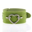 (image for) Punk PU leather Love Ring - Silver