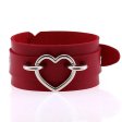 (image for) Punk PU leather Love Ring - Silver