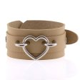(image for) Punk PU leather Love Ring - Silver