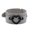 (image for) Punk PU leather Love Ring - Black
