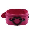 (image for) Punk PU leather Love Ring - Black