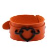 (image for) Punk PU leather Love Ring - Black