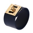 (image for) Alloy Buckle Wide Bracelet
