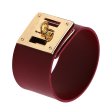 (image for) Alloy Buckle Wide Bracelet