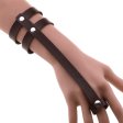 (image for) PU Leather Ring Wrist Bracelet
