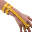 (image for) PU Leather Ring Wrist Bracelet