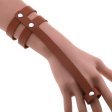 (image for) PU Leather Ring Wrist Bracelet