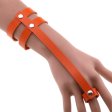 (image for) PU Leather Ring Wrist Bracelet