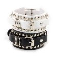 (image for) Rivet Wide Cuff Leather Bracelet
