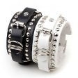 (image for) Rivet Wide Cuff Leather Bracelet