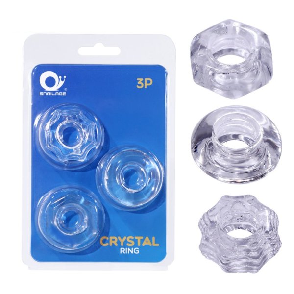 (image for) Crystal Cock Ring Set